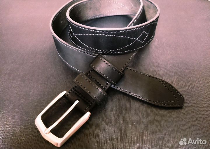 Мужской кожаный ремень