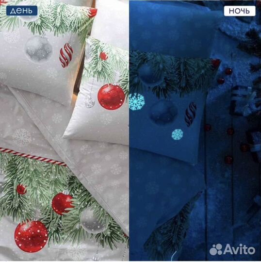 Постельное белье TAC светящееся евро