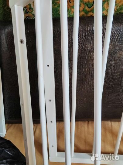 Детская кроватка трансформер с маятником круглая