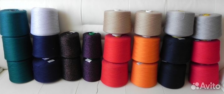 Пряжа в бобинах для машинного вязания