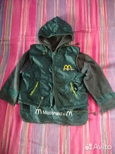 Толстовка с жилеткой макдональдс