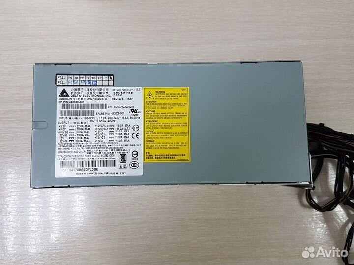 Серверный блок питания Delta 1050W