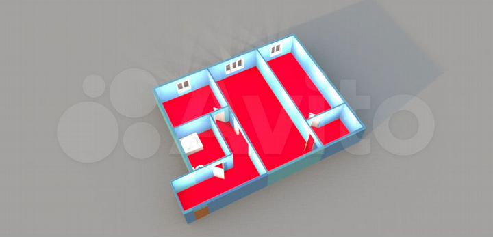 2-к. квартира, 44,2 м², 4/4 эт.