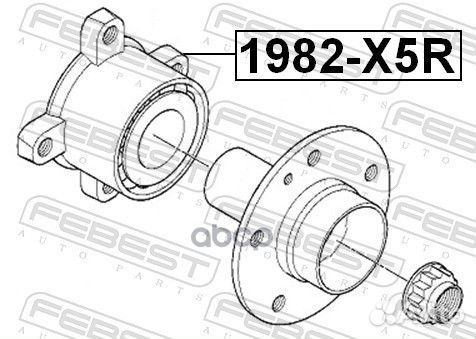 К-кт подшипника ступ. зад.BMW E65/Х5 3.0-6.0/3