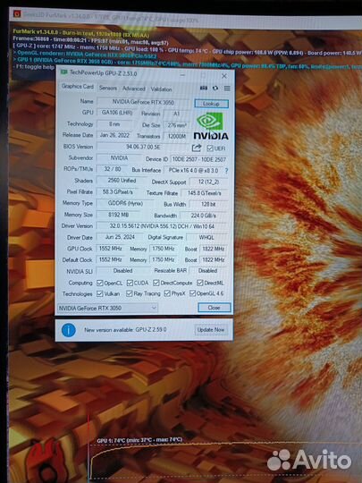 Palit Rtx 3050 8gb