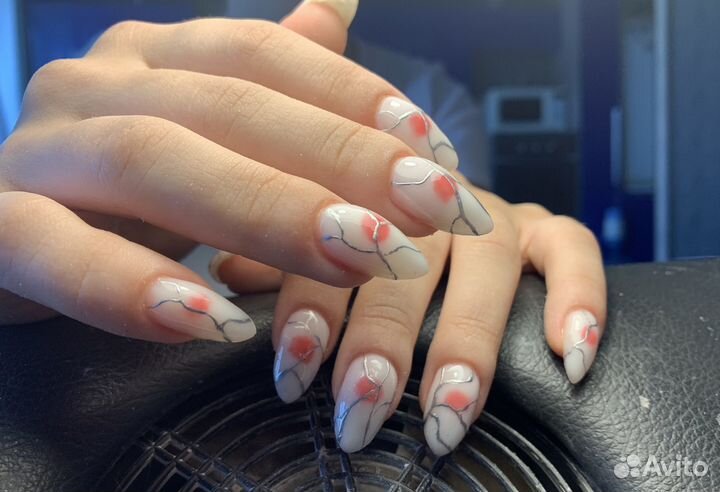 Маникюр, наращивание,покрытие гель лаком