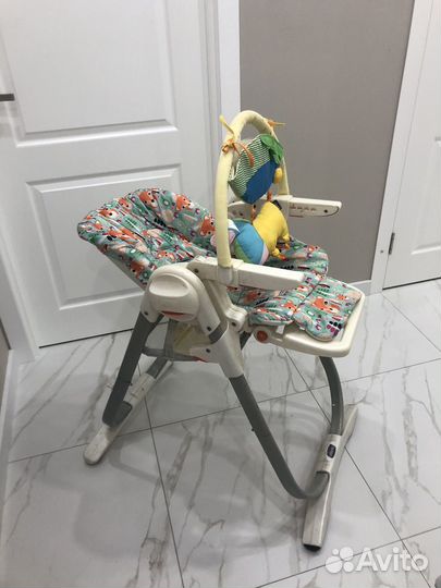 Стульчик для кормления chicco polly magic