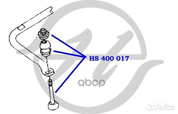 Тяга стабил-ра зад.подвески hs400017 Hanse