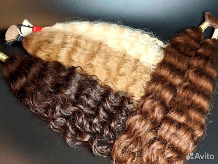 Волосы для наращивания Exclusive +, 50см, кудри