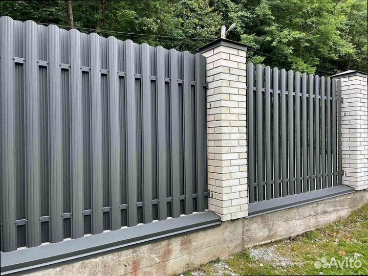 Забор с воротами на любой участок