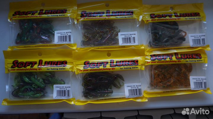 Мини Воблеры Goldy и Rebel и резина Soft Lures