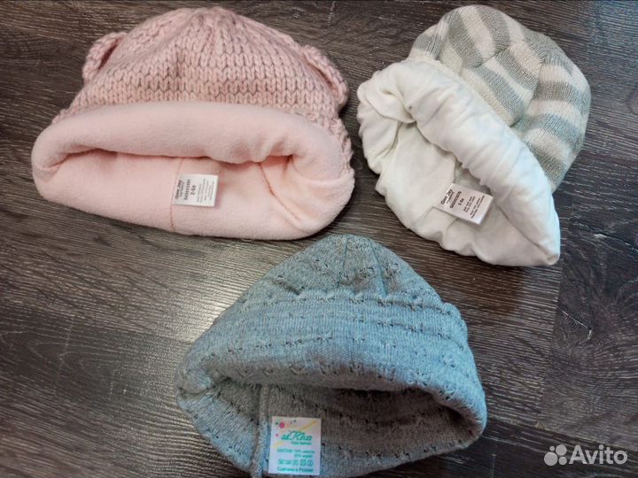 Шапки для девочки 2-5 лет на осень и зиму