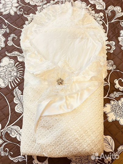 Конверт на выписку luxury baby кремовый