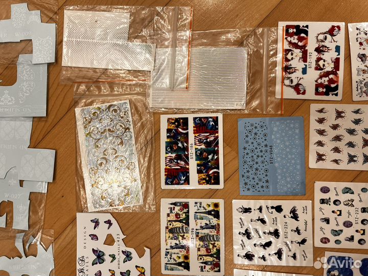 Дизайн ногтей(наклейки, слайдеры) более 90 шт