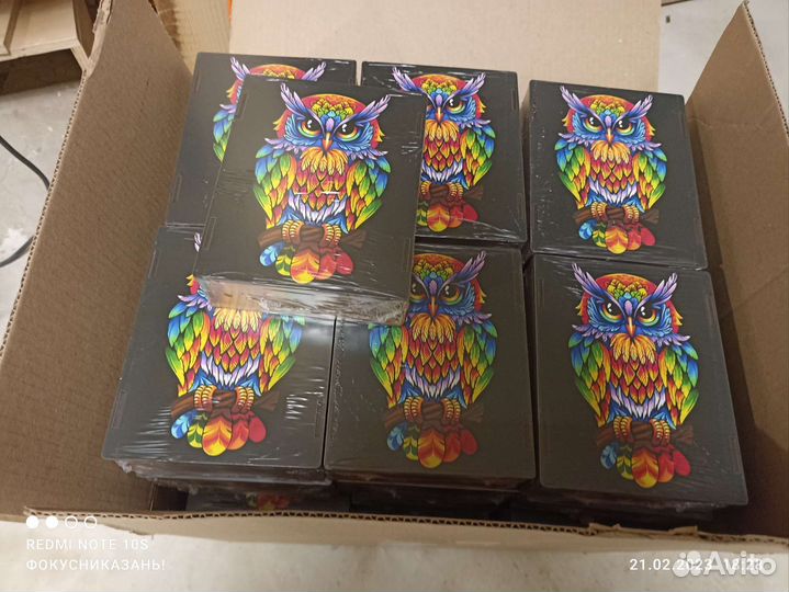 Деревянные пазлы. Сова большая. Опт