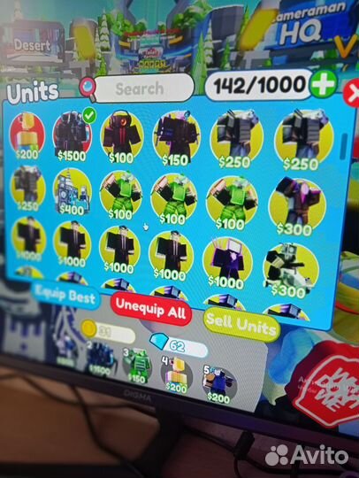 Юниты toilet tower defense roblox