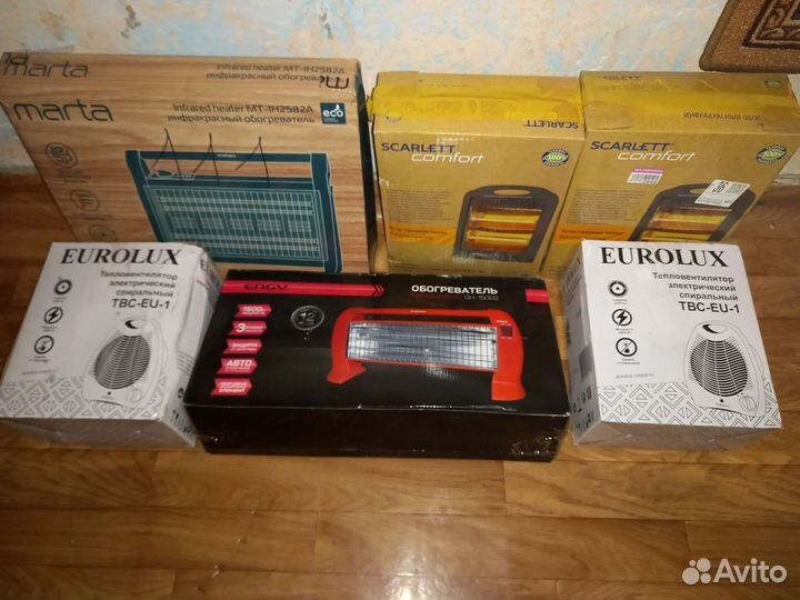 Обогреватели масляные и инфракрасные новые