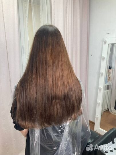 Кератиновое выпрямление