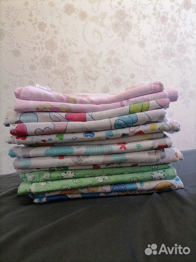 Пеленки детские, ситец, фланель