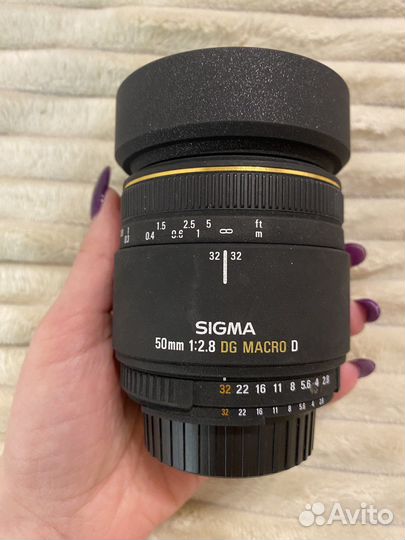 Объектив Sigma 50 2.8 DG macro D Nikon F