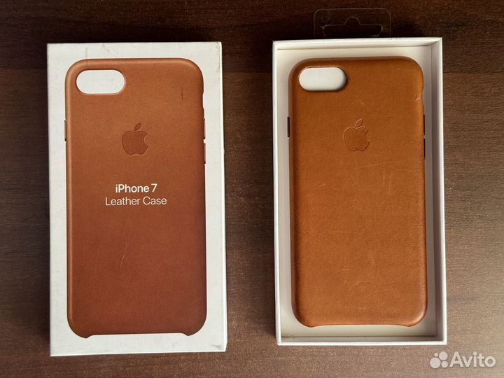 Чехол Накладка Apple Leather Case iPhone 7 / 8 / S