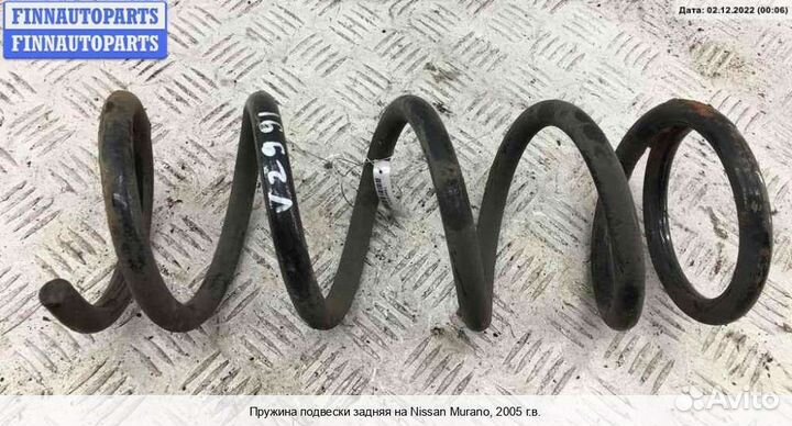 Пружина подвески зад Nissan Murano I (Z50), 2005