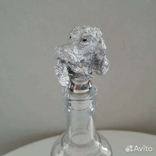 Набор Chinelli Italy Спаниэль Штоф, стопки, поднос