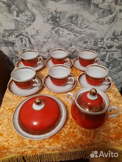 Чайный сервиз,чайные пары,молочник(Барановка)