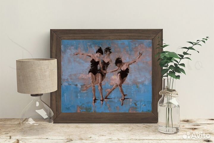 Картина маслом на холсте Балерины на заказ