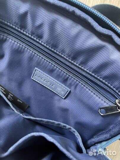Мужская кожаная сумка Lacoste новая Оригинал