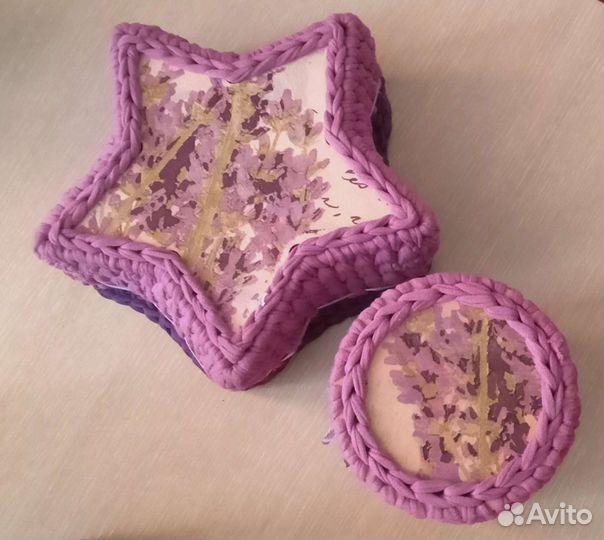 Корзины из трикотажной пряжи