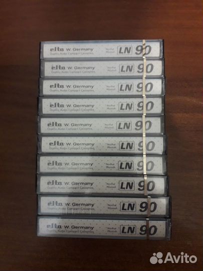 Кассеты Elta C90 (за 10 шт), тест пройден, новые
