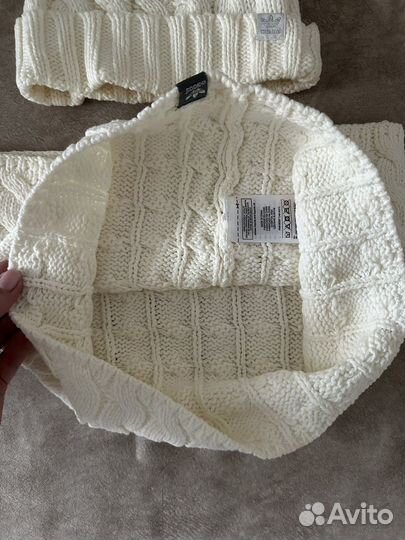 Комплект шапка и снуд женский