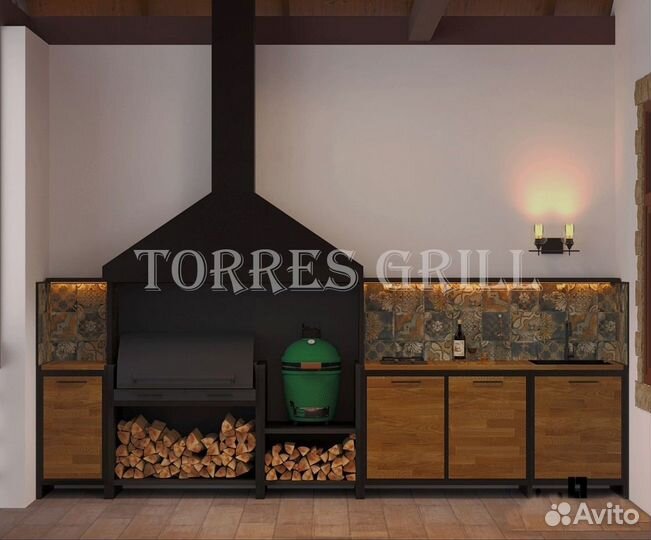 Мангальная зона лофт