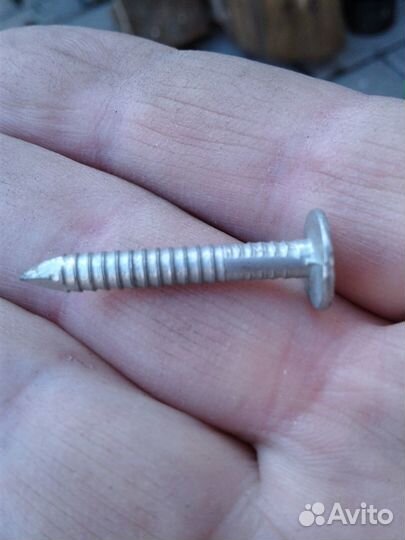 Нержавеющие кровельные гвозди с широкой шляпкой