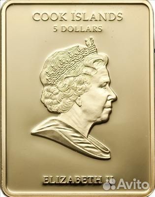 Монета Спас Нерукотворный серебро О-ва Кука 2010 г