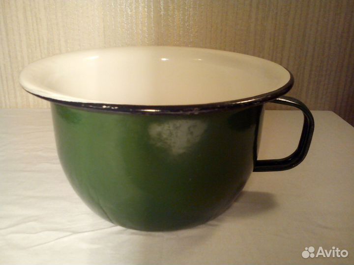 Ночная ваза Горшок металлический Винтаж СССР