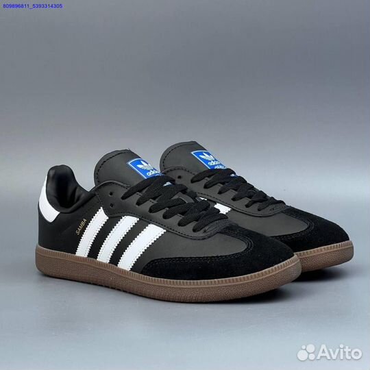 Кроссовки Adidas Samba Black (Арт.78767)