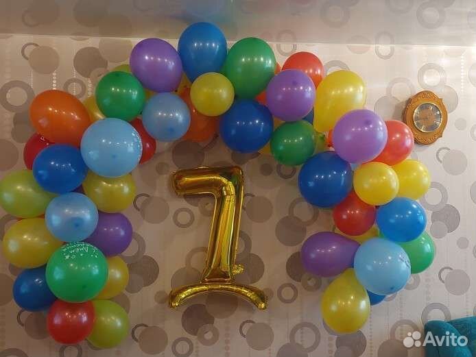 Шары фольгированный Цифра 7 5