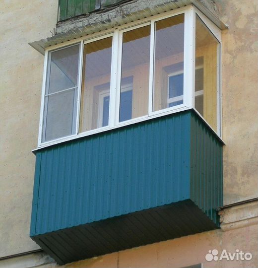 Балкон пластиковый под ключ