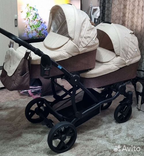 Коляска для двойни 3 в 1 AroTeam Twinat