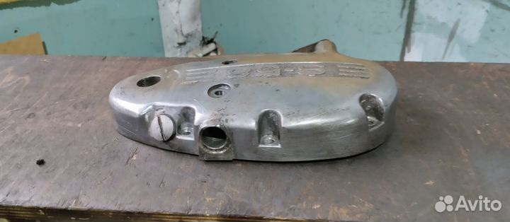 Левая крышка двигателя Ш 58 мопеда Рига