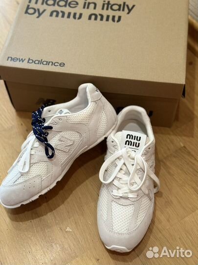 Кроссовки NEW balance X MIU MIU 530SL White