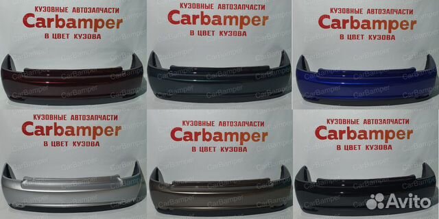 Задний бампер priora Приора в цвет кузова