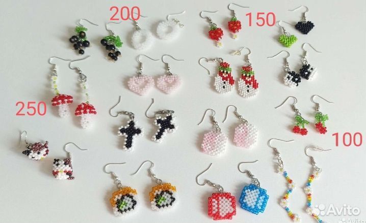 Серёжки из бисера