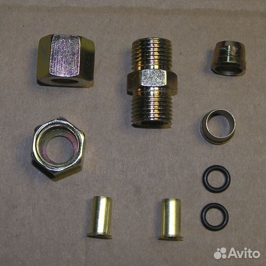 Фитинг прямой д.10*10 проходной разборный (Фурниту