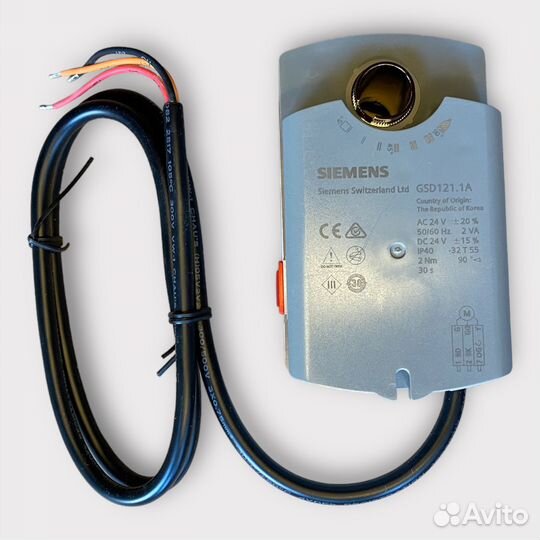 Привод воздушной заслонки Siemens GSD121.1A