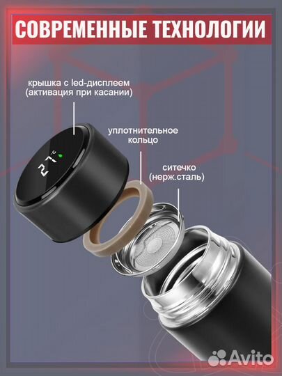 Термокружка 500 мл автомобильная термос термостака