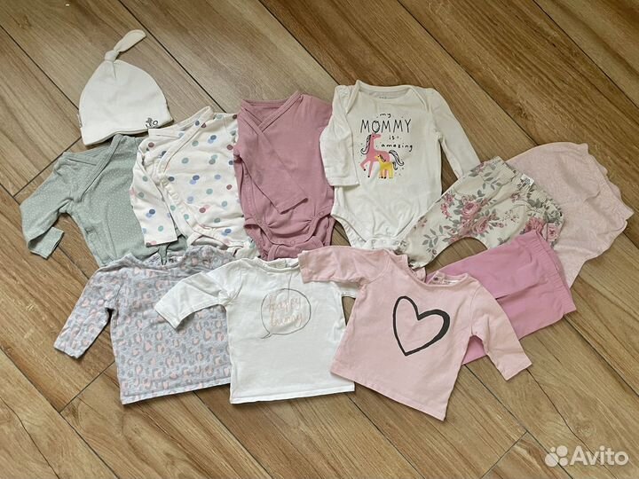 Детские вещи 0-6 мес