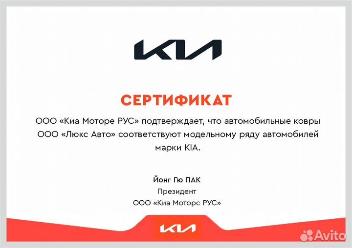 3D Коврики KIA Carnival 4 из Экокожи